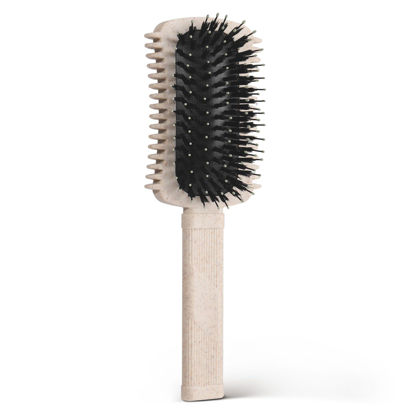 Picture of Curl Defining Brush for Curly Hair, Volume Curl Brush, Curly Hair Brush Defining, Shaping and Styling Women's Curls (Beige 1PC)