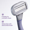 Picture of Flamingo Razors for Women 6 count 5-Blade Refills + Foaming Shave Gel