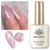 Picture of BORN PRETTY Pink Cat Magnetic Eye Gel Nail Polish Rainbow Holographic Moonlight Glass Magnetic Gel Nail Polish 15ML