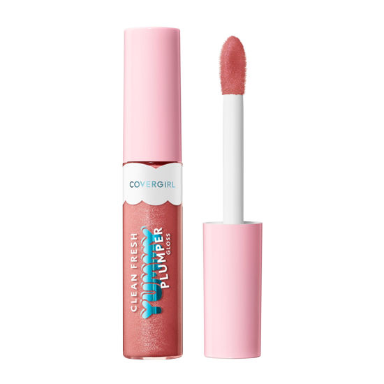 Picture of Covergirl Clean Fresh Yummy Plumper Lip Gloss, 700 Love At Frost Sight, Shiny, Vegan Formula, Easy to Apply, Minty Flavor, 0.33oz