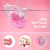 Picture of GAINWELL 100PCS Compressed Facial Sponges, Cleansing, for Personal Spa Esthetician Use, Pink