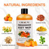Picture of Persimmon Body Wash Soap for Body Odor Control | Removing Nonenal Body Odor |Rich Centella asiatica extract | Persimmon Soap for Old People Smell,Smelly Feet, Underarms for Men & Women (16.9 Fl Oz)