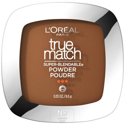 Picture of L’Oréal Paris True Match Super Blendable Oil Free Powder Foundation, N9 Medium Deep, 0.33 oz