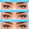 Picture of Pawotence Lash Clusters Kit Wispy Lash Extension Kit 8-16mm Natural Cluster Eyelash Extension Kit Individual Lashes 154pcs C Curled Eyelash Clusters with Lash Bond and Seal, Lash Tweezers for Self Use