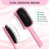 Picture of Curl Defining Brush Pink, Volume Brush for Curly Hair, Curly Hair Brush Defining, Shaping and Styling Women's Curls