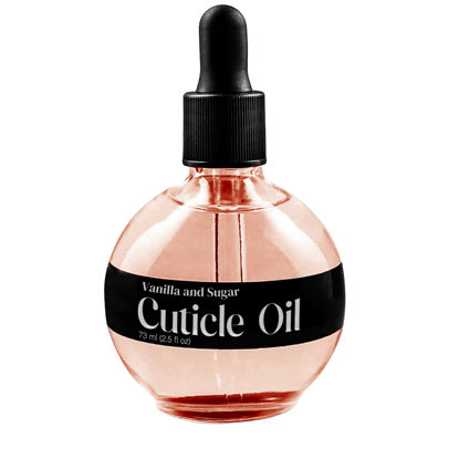 Picture of C CARE Vanilla & Sugar Cuticle Oil For Nails - Repairs Cuticles Overnight - Moisturizes and Strengthens Nails and Cuticles - Dropper & Brush included - 2.5oz