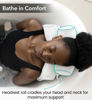 Picture of Everlasting Comfort Luxury Bath Pillow - Head, Neck, Back Support Cushion for Bathtub, Spa, Soaking