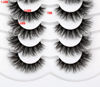 Picture of Pooplunch Cat Eye Look Fluffy False Eyelashes Thick Full Volume 16MM Wispy Curly Faux Mink Lashes 8D Fake Eyelash Strips 7 Pairs Multipack