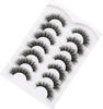 Picture of Pooplunch Cat Eye Look Fluffy False Eyelashes Thick Full Volume 16MM Wispy Curly Faux Mink Lashes 8D Fake Eyelash Strips 7 Pairs Multipack