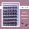 Picture of Lash Clusters Lash Extensions 280 Pcs Individual Lashes DIY Eyelash Extensions 10-16mm Length Mix 40D+50D Cluster Lashes Soft Natural for Makeup at Home - 40+50D