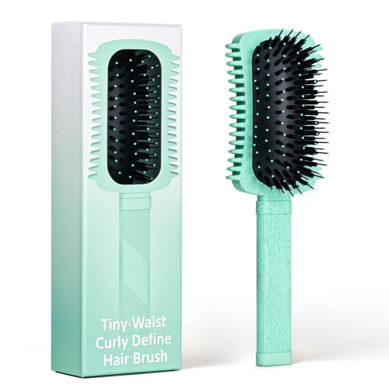 Picture of Curly Hair Brush Defining, Volume Brush for Curly Hair, Curl Defining Brush, Shaping and Styling Women's Curls (Green 1PC)