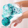 Picture of Fu Store Loofah Sponge Shower Loofahs 80g Bath Sponges Mesh Balls 4 Colors Body Scrubber Exfoliator Wash Back Scrubber Bathroom Men Women 4 Pack Scrubbers Cleaning Bathing Accessories, 80g Green Blue