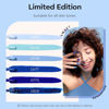 Picture of modelones Blue Gel Nail Polish Set 6 Colors, Royal Blue Sky Blue Glitter Navy Blue Nail Gel Polish Kit Light to Dark Shades Soak Off Pastel Spring Nail Art Gel Salon DIY Manicure Gift for Women Girl