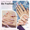 Picture of modelones Gel Nail Polish Set, 6 Colors Spring Pastel Gel Polish Set with Nail Art Liner Brush, Soft Pink White Light Purple Blue Green Nude Painting Nail Gel Polish Kit Mani DIY Salon Gift