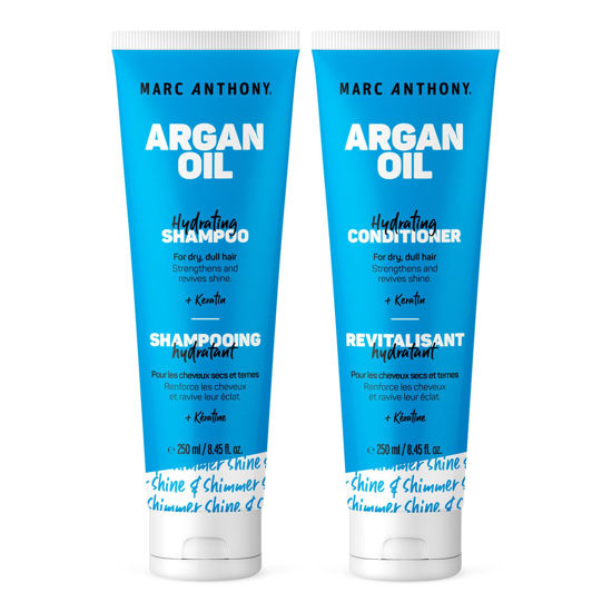 Picture of Marc Anthony Argan Oil Shampoo & Conditioner Set with Keratin - Moisturizing & Hydrating for Dry, Dull Hair - Repairs, Strengthens & Revives Shine with Nourishing Argan Oil of Morrocco - Sulfate Free