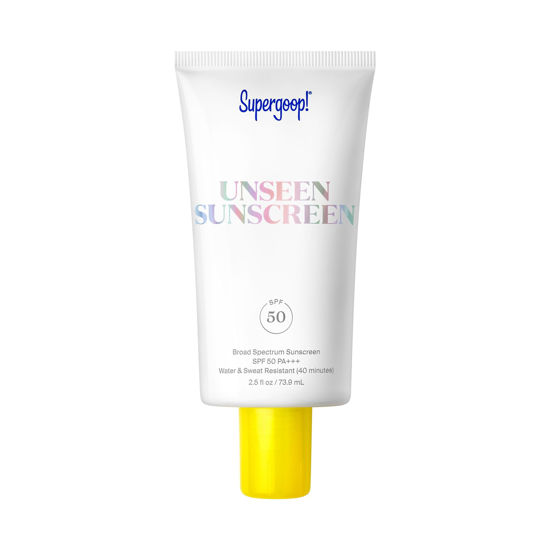 Picture of Supergoop! Unseen Sunscreen SPF 50 Invisible Sun Protection for Face - Broad Spectrum Face Sunscreen + Makeup-Gripping Primer - Weightless, Scentless, Oil Free - For All Skin Types - 2.5 fl oz