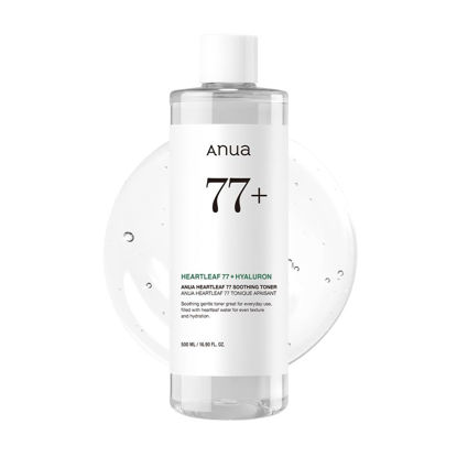 Picture of Anua Heartleaf 77 Soothing Toner I pH 5.5 Skin Trouble Care, Calming Skin, Refreshing, Purifying (500ml / 16.9 fl.oz.)