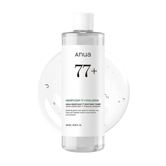 Picture of Anua Heartleaf 77 Soothing Toner I pH 5.5 Skin Trouble Care, Calming Skin, Refreshing, Purifying (500ml / 16.9 fl.oz.)