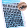 Picture of Pawotence Wispy Lash Clusters Natural Cluster Eyelash Extensions 154pcs Individual Lashes 8-16mm Lash Extension DIY False Eyelashes Soft Comfortable Natural Eyelash Clusters with Thin Band