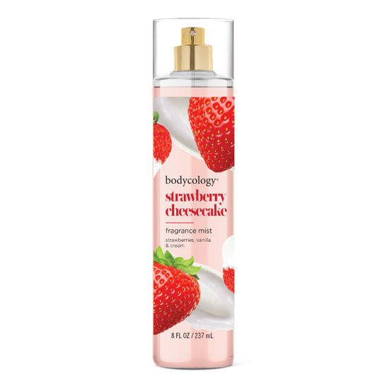 Picture of Bodycology Long-Lasting Fragrance Body Mist, Strawberry Cheesecake, 8 fl oz