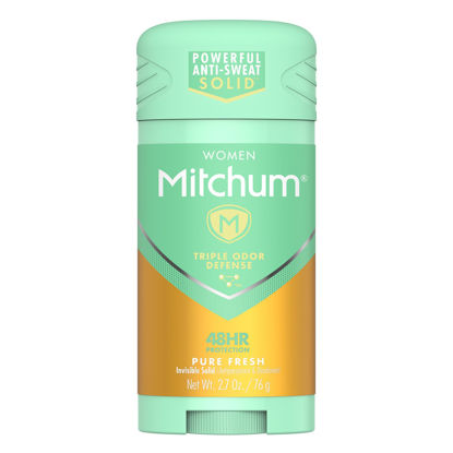 Picture of Mitchum Women Triple Odor Defense Invisible Solid Antiperspirant Deodorant, Pure Fresh, 2.7 oz