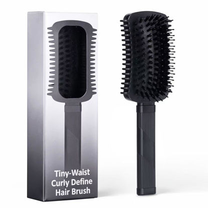 Picture of Curly Hair Brush Volume, Curl Defining Brush, Curly Volume Brush, Shaping and Styling Women's Men's Curls (Black 1PC)