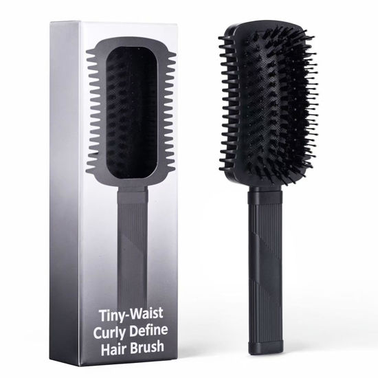 Picture of Curly Hair Brush Volume, Curl Defining Brush, Curly Volume Brush, Shaping and Styling Women's Men's Curls (Black 1PC)