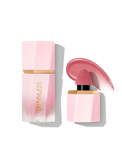 Picture of SHEGLAM Color Bloom Dayglow Liquid Blush Makeup for Cheeks Shimmer Finish - Love Cake
