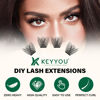 Picture of Lash Clusters 144pcs Individual Lashes D Curl 10mm Eyelash Clusters KEYYOU Air Touch Cluster Lashes Super Lightweight Soft Wispy Comfortable Easy DIY at Home(Air01-D-10mm)