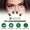 Picture of Lash Clusters 144pcs Individual Lashes D Curl 10mm Eyelash Clusters KEYYOU Air Touch Cluster Lashes Super Lightweight Soft Wispy Comfortable Easy DIY at Home(Air03-D-16mm)