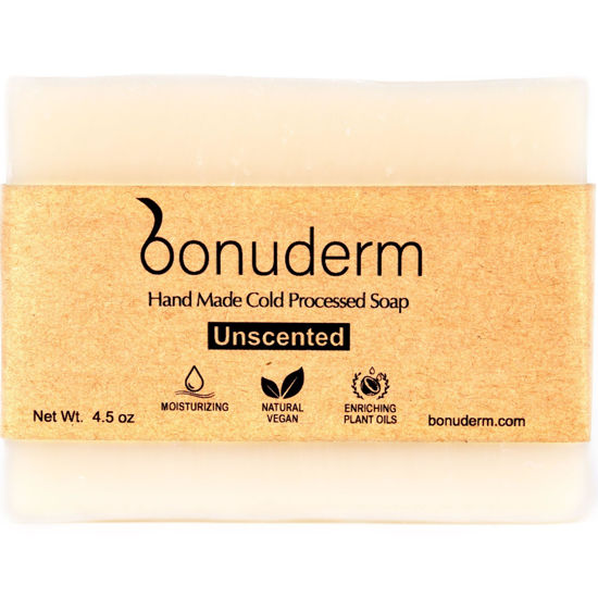 Picture of All Natural Bar Soap for Women & Men | Natural Soap | Unscented Soap | Natural Soap Bar| Bath Soaps | Handmade Soap | Scentless Soap | Fragrance Free Soap | Moisturizing Bar Soap |Sensitive Skin Soap