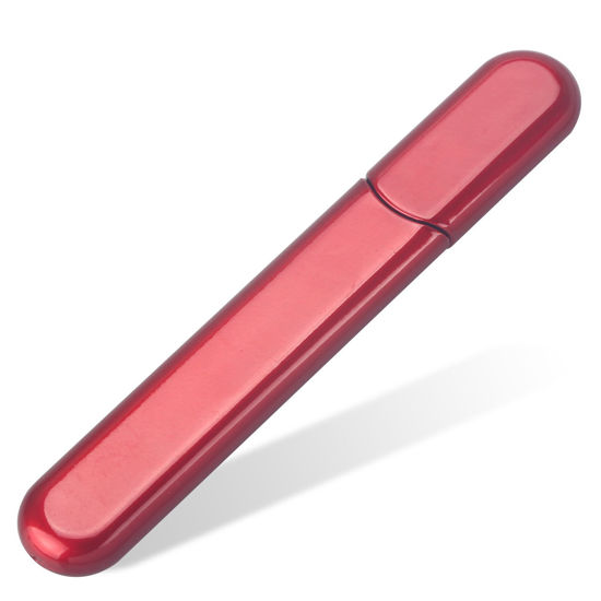 Picture of MiDenso Premium Glass Nail File with Case, Crystal Diamond Salon Best Beauty Nail Buffer for Natural and Acrylic Nails Christmas Gift for Woman and Man,Wine Red