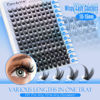 Picture of Pawotence Lash Clusters Wispy Eyelash Clusters 10-16mm Manga Individual Lashes Cluster Eyelash Extensions 168pcs Lash Extension DIY False Eyelashes Cluster Lashes with Soft Thin Band