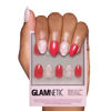 Picture of Glamnetic Press On Nails - Red Blossom | Short Oval Nails with Floral Accents, Reusable Stick On Fake Nails with Glue | Love In Bloom Valentine’s Nails | 15 Sizes - 30 Nail Kit with Glue