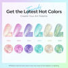Picture of modelones Gel Nail Polish Set, 6 Colors Sping Pastel Candy Mermaid White Pink Glitter Gel Polish Baby Blue Purple Galaxy Sparkle Shimmer Pearl Nail Gel Polish Soak Off LED Nail Art Gel Salon DIY Gift