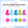 Picture of modelones Gel Nail Polish Set, 6 Colors Spring Pastel Mint Purple Light Pink Gel Polish Summer Rainbow Bright Neon Green Blue Hot Pink Nail Gel Polish Soak Off LED Nail Art Gel DIY Salon Gift
