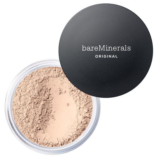 Picture of bareMinerals Original Loose Powder Foundation SPF 15, Lightweight Mineral Loose Powder Foundation Makeup, Buildable Coverage, Talc Free, Vegan (Fairly Medium 05)