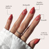 Picture of Glamnetic Press On Nails - Love Me | Red Short Almond Nails with Heart Accents, Reusable Stick On Fake Nails with Glue | Love In Bloom Valentine’s Nails | 15 Sizes - 30 Nail Kit with Glue