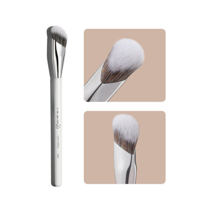 Picture of Albeaut Concealer Brush, Angled Under Eye Makeup Small Foundation Precision Face Blending Brush (193 concealer brush)