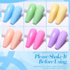 Picture of Born Pretty Pastel Gel Nail Polish Macaron Candy Sweet Color Gel Polish Spring Summer Gel Polish Nude Pink Yellow Purple Blue Green Colors Easter Collection Nail Art Gift Box 10ML 6PCS