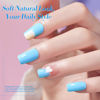 Picture of Born Pretty Pastel Gel Nail Polish Macaron Candy Sweet Color Gel Polish Spring Summer Gel Polish Nude Pink Yellow Purple Blue Green Colors Easter Collection Nail Art Gift Box 10ML 6PCS