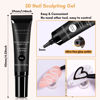 Picture of Makartt 3D Nail Gel Kit for Nail Art, White and Black Sculpting Candy Molding Gel No Wipe Craving Embossed Gel Polish Set for Decoration Manicure Charm Designs (Whiteout Wonder & Noir)