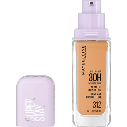 Picture of Maybelline Super Stay Lumi-Matte Foundation, Lightweight and Buildable Full Coverage Foundation Makeup For Up To 30HR Wear, 312, 1 Count