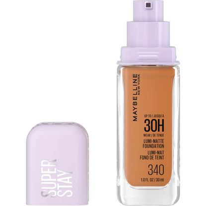 Picture of Maybelline Super Stay Lumi-Matte Foundation, Lightweight and Buildable Full Coverage Foundation Makeup For Up To 30HR Wear, 340, 1 Count