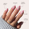Picture of Glamnetic Press On Nails - Better Half | Short Almond Nails with Pink Accents, Reusable Stick On Fake Nails with Glue | Love In Bloom Valentine’s Nails | 15 Sizes - 30 Nail Kit with Glue