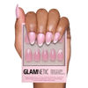 Picture of Glamnetic Press On Nails - Lovers Blush | Pink Short Almond Nails with Glossy Velvet Finish, Reusable Stick On Fake Nails with Glue | Love In Bloom Valentine’s Nails | 15 Sizes - 30 Nail Kit with Glue
