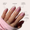 Picture of Glamnetic Press On Nails - Lovers Blush | Pink Short Almond Nails with Glossy Velvet Finish, Reusable Stick On Fake Nails with Glue | Love In Bloom Valentine’s Nails | 15 Sizes - 30 Nail Kit with Glue