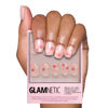 Picture of Glamnetic Press On Nails - Pretty Bloom | Short Squoval Nails with Flower Accents, Reusable Stick On Fake Nails with Glue | Love In Bloom Valentine’s Nails | 15 Sizes - 30 Nail Kit with Glue