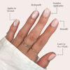Picture of Glamnetic Press On Nails - Pinky Promise | Blush Short Squoval Nails, Reusable Stick On Fake Nails with Glue | Love In Bloom Valentine’s Nails | 15 Sizes - 30 Nail Kit with Glue