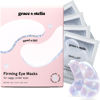 Picture of grace & stella Under Eye Patches with Peptides & Rice Extract - Firming Eye Masks for Dark Circles and Puffiness - Iridescent Eye Mask Patches for Firmer-Looking Skin - Vegan, Cruelty-Free, 24 Pairs